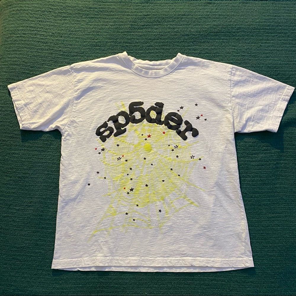 Spider Worldwide SP5DER White Yellow Tee Large